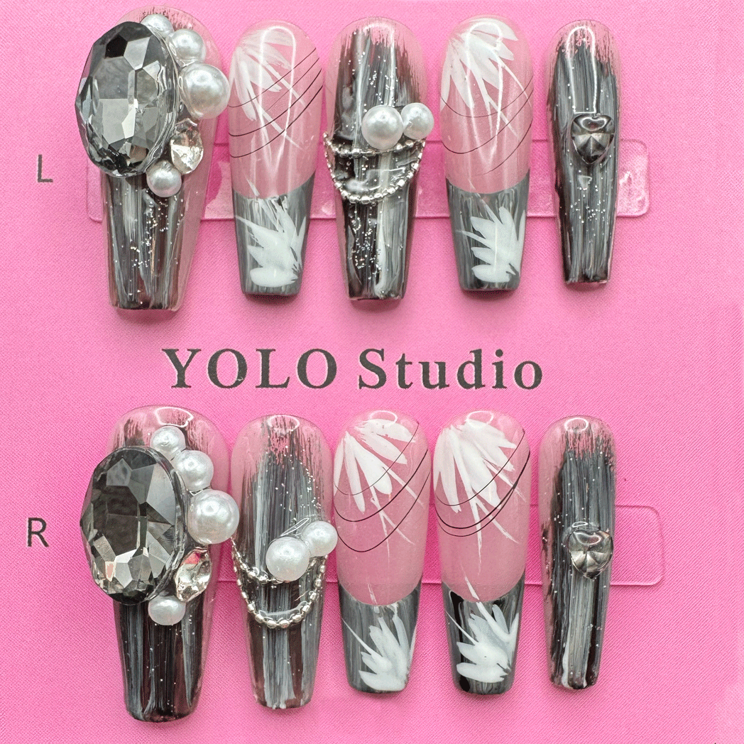 YOLO 10 Audrey Hepburn Reusable Press-ON Nails