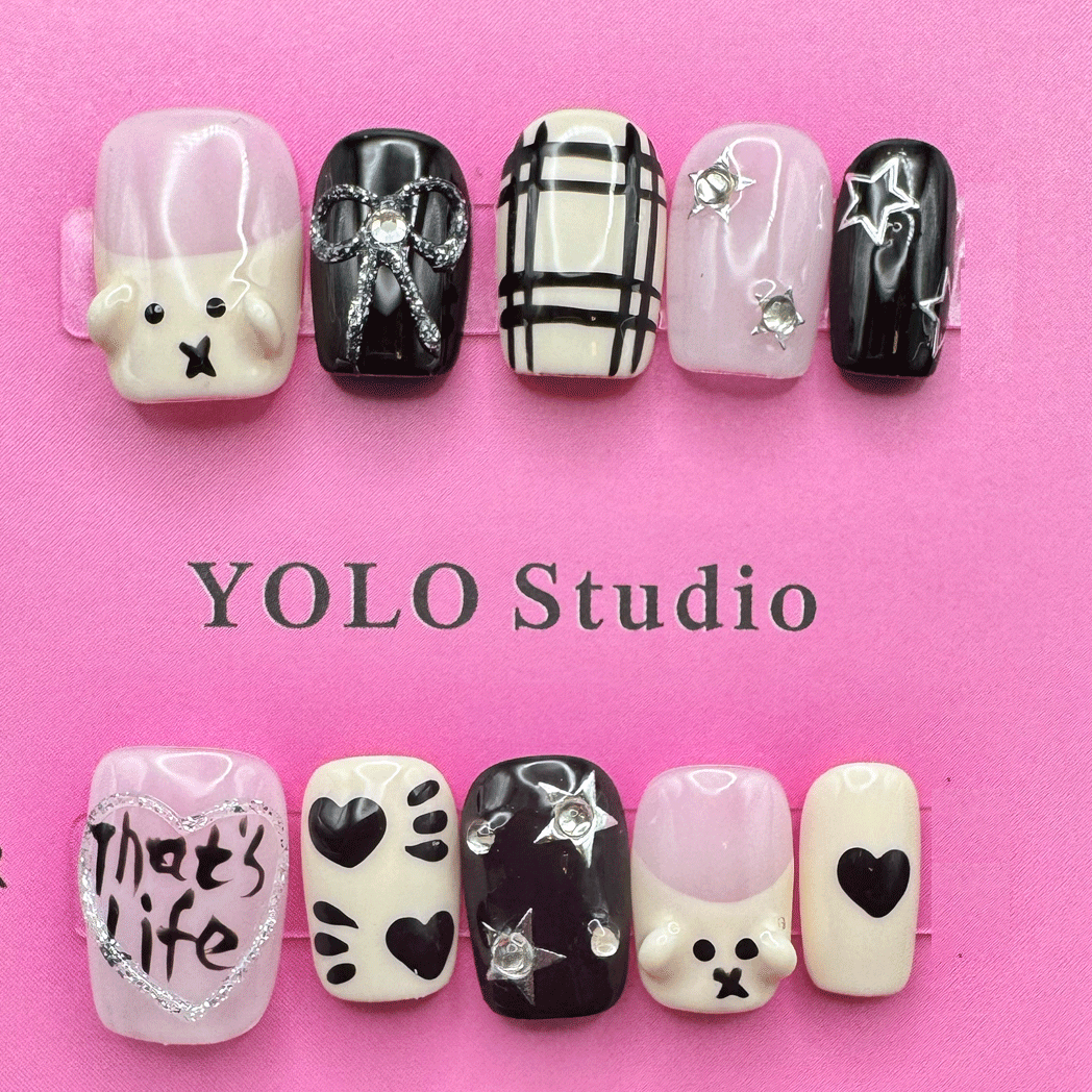 YOLO 22 Puppy Love Reusable Press-ON Nails