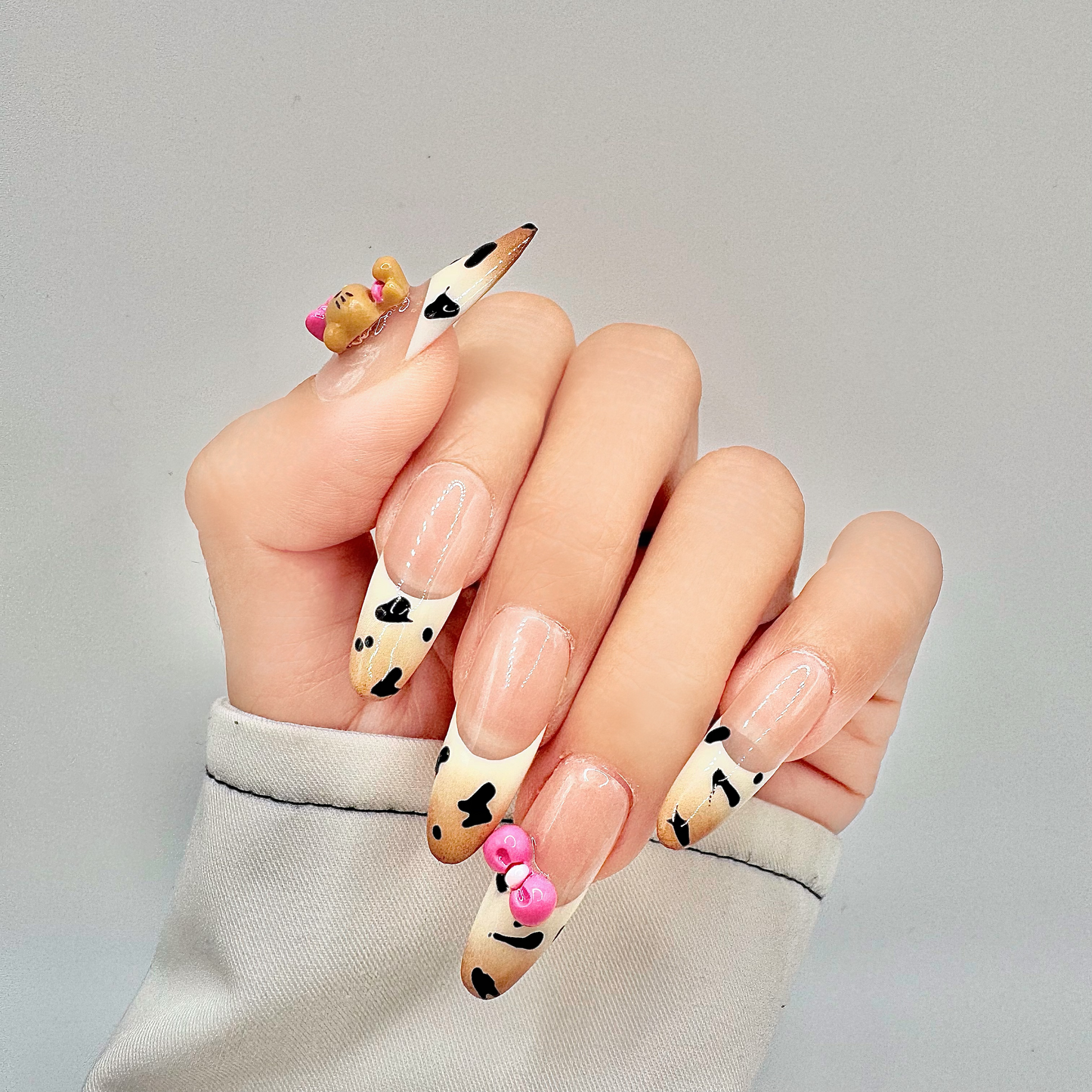 YOLO 20 Hello Kitty Leopard Reusable Press-ON Nails